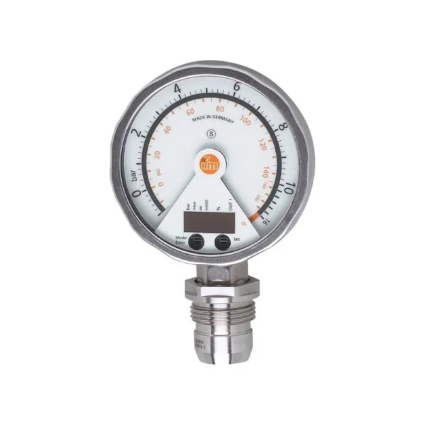 IFM PG-010-REA01-MFRKG/US/      /P Analog göstergeli düz diyaframlı basınç sensörü