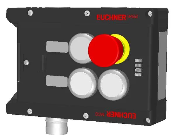 Euchner MGB-L1-APA-AP4A1-S1-L-121370 Locking module MGB-L1-APA (guard locking by spring force) with 3 pushbuttons, emergency stop, RC18