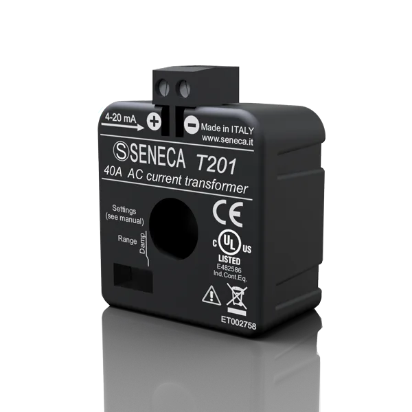 Seneca T201 Loop-powered AC current transducer