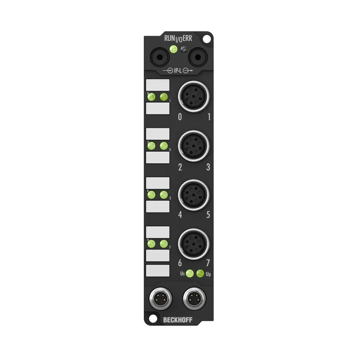Beckhoff IE2042 Extension Box, 8-channel digital output, 24 V DC, 2 A (∑ 12 A), M12