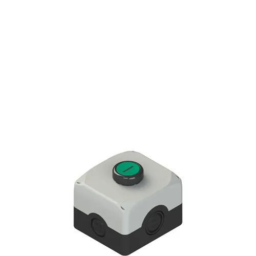 Pizzato ES AC31001 Complete unit with enclosure, flush pushbutton and contacts