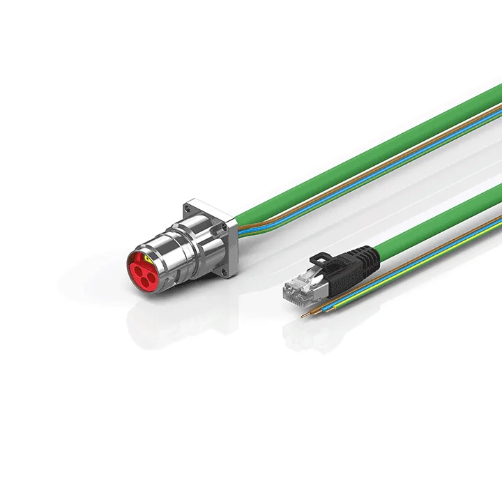 Beckhoff ZK7610-BL00-Axxx B17, ENP cable, PUR, 3 G 25 mm² + (1 x 4 x AWG22), drag chain suitable, key 2 (230 V AC)
