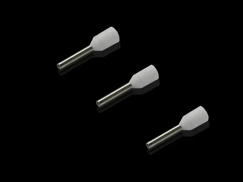 Rittal AS 4050.742 Kablo uç yüksükleri, kablo montajı için, 0,5 mm², AWG 20, beyaz, dökme, 8mm (geniş şaft)