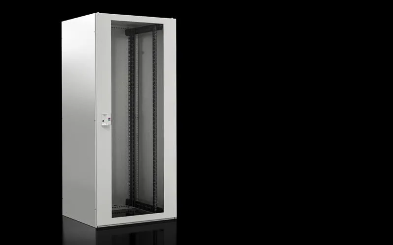 Rittal TX 7888.721 TX CableNet, cam kapılı, tavan plakalı, yan paneller, 19" profil rayları, sökülebilir pano, GYD: 800x2000x1000 mm, RAL 7035