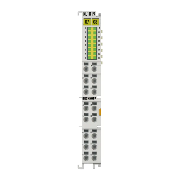 Beckhoff KL1819 Bus Terminal, 16-channel digital input, 24 V DC, 02 ms