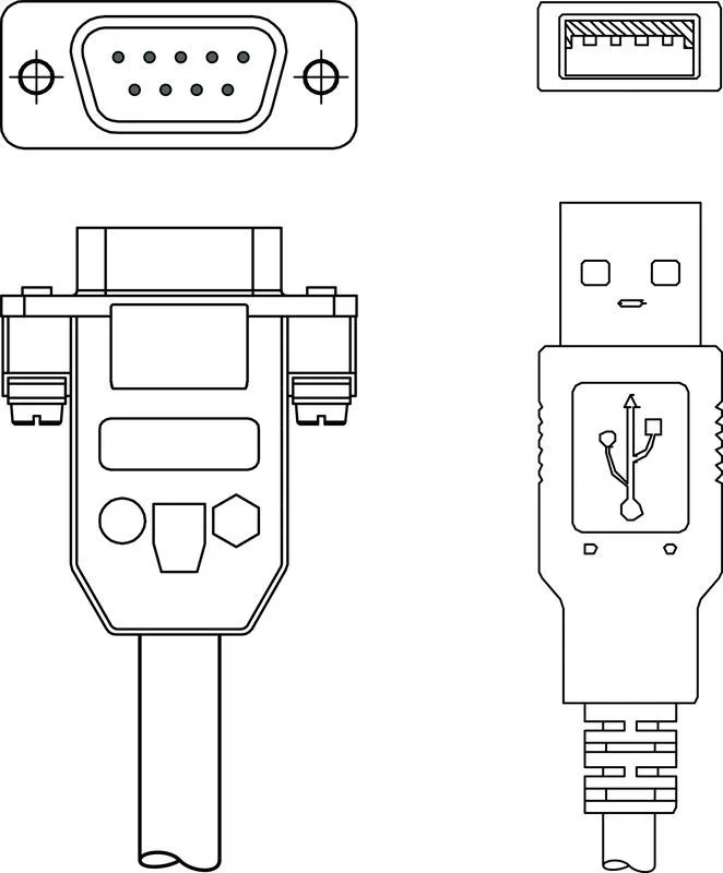Leuze KB-RS232-USB Adaptör kablosu