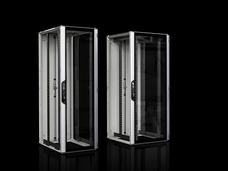 Rittal VX 5309.826 VX IT, 19" mounting angles, dynamic, front and rear, glazed door, WHD: 800 x 2000 x 1000 mm, 42 U