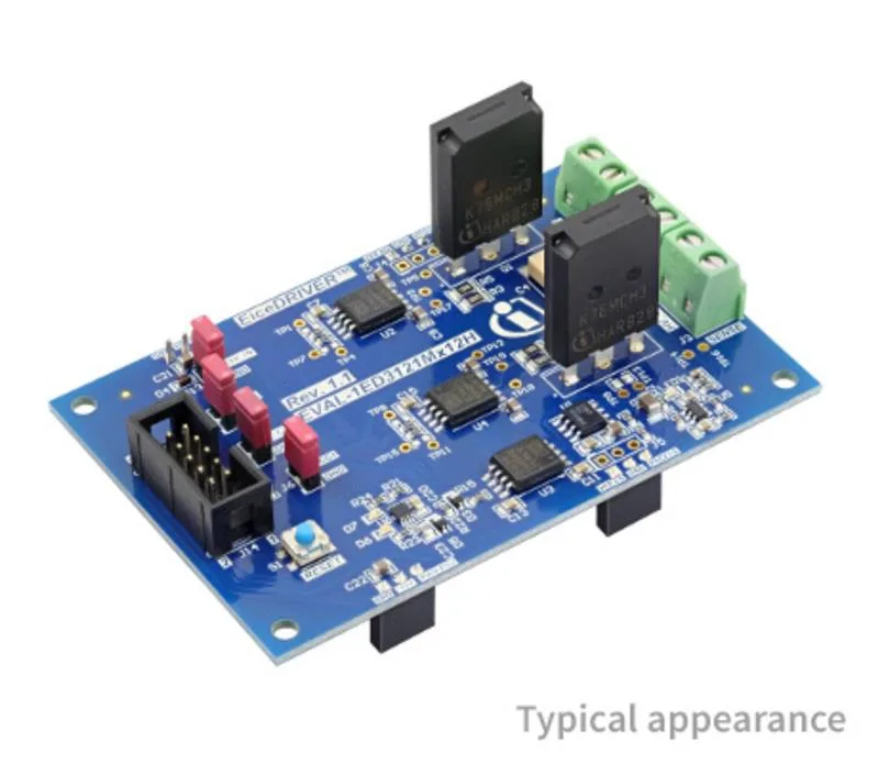 Infineon EVAL-1ED3121MX12H Evaluation board for 1ED3121MX12H - 2300 V, 55 A, 57 kV (rms) single-channel isolated gate driver