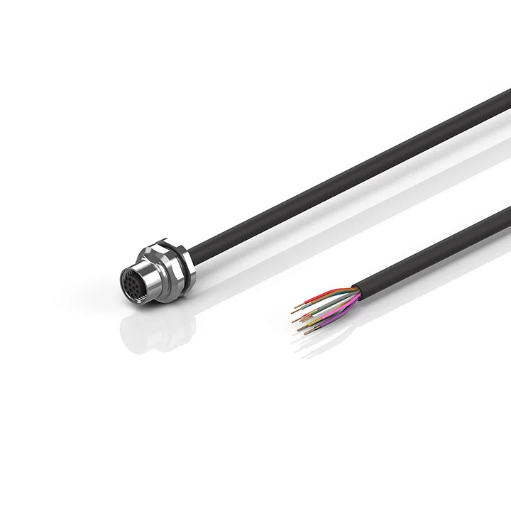Beckhoff ZK2000-A600-0xxx Sensor cable, PUR, 12 x 014 mm², drag-chain suitable