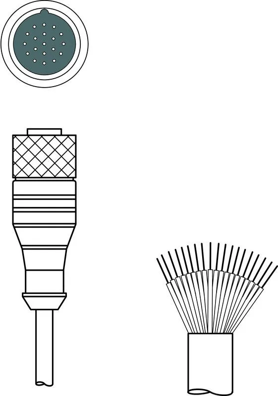 Leuze KD U-M23-JA-P1-100 Bağlantı kablosu