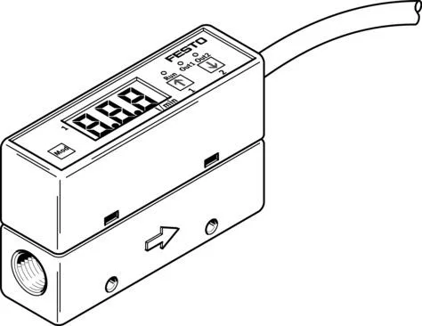 Festo SFE3-F500-L-W18-2NB-K1 Flow sensor