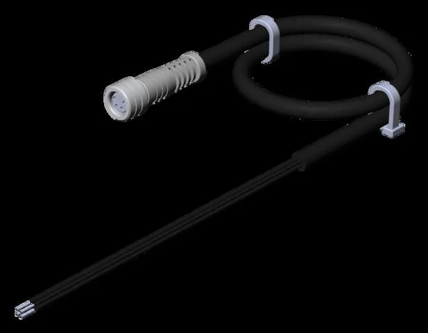Euchner C-M08F04-04X025PV02,0-ES-084641 Connecting cable with plug connector M8, 4-pin, 2 m