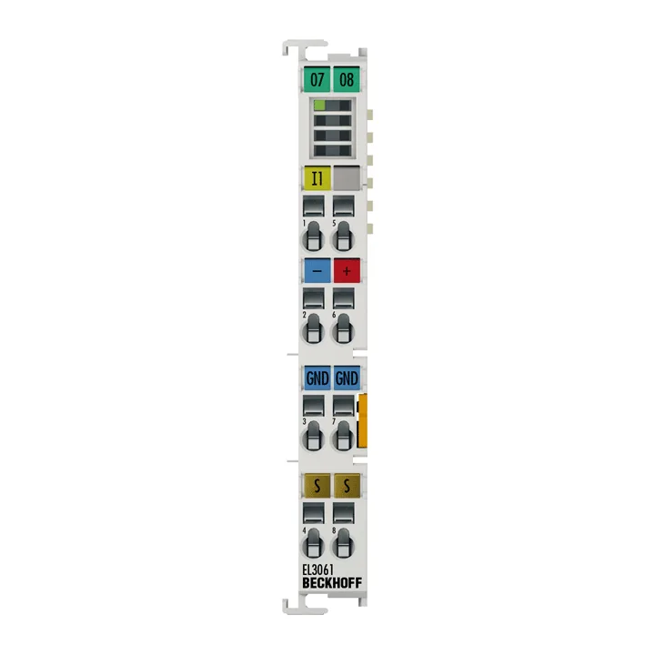 Beckhoff EL3061 EtherCAT Terminal, 1-channel analog input, voltage, 0…10 V, 12 bit, single-ended