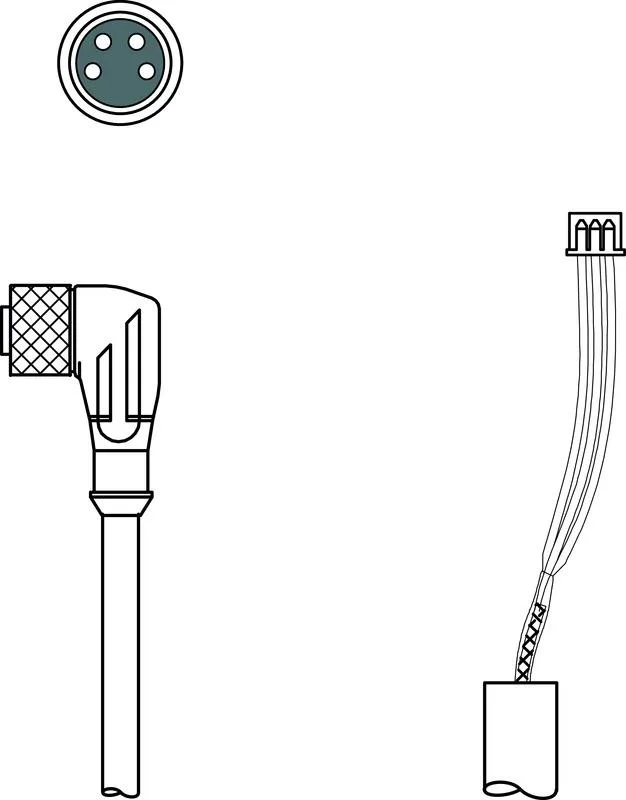 Leuze KDS U-M8-4W-JST-4A-V1-027 Bağlantı kablosu