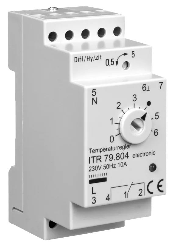 Alre ITR 79.804 Temperature controller for standard rail mounting, 0…60…°C
