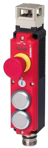 Euchner CTP-L2-AR-U-HA-AZE-SH-137165 Transponder-coded safety switch CTP-AR, M23, emergency stop, 2 pushbuttons (extended)