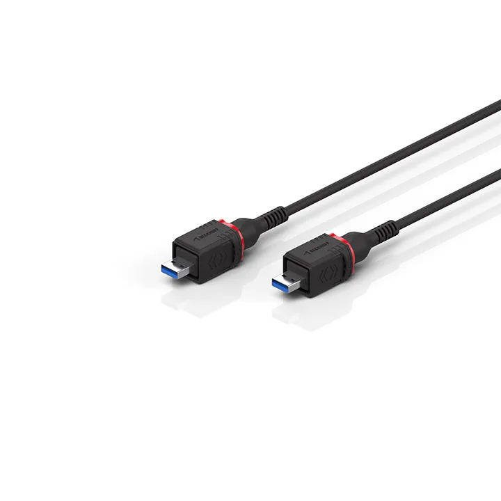 Beckhoff C9900-K989, -K990 USB cable, shielded, PVC, fixed installation, black
