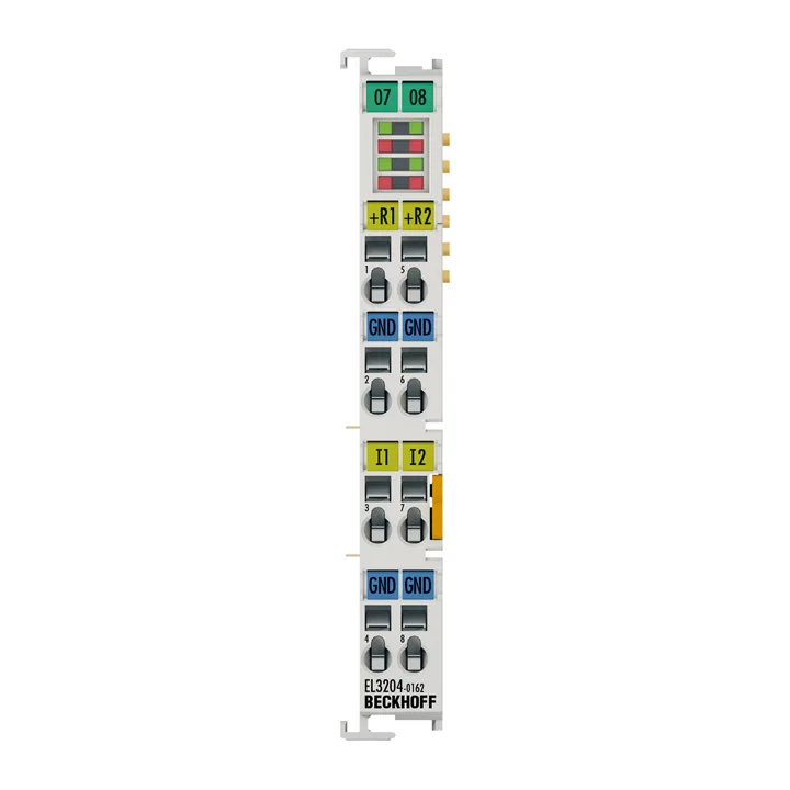 Beckhoff EL3204-0162 EtherCAT Terminal, 4-channel analog input, multi-function, ±10 V, RTD (Pt100), 12 bit, single-ended