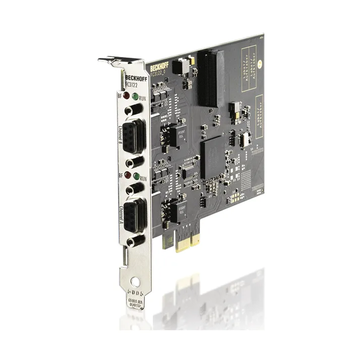 Beckhoff FC3122 PROFIBUS master/slave card, 2 channels, PCIe x1