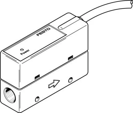 Festo SFET-F500-L-W18-B-K1 Flow sensor