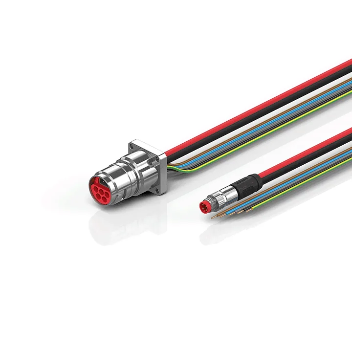 Beckhoff ZK7608-BX00-0xxx B17, ECP cable, PUR, 5 G 15 mm² + (1 x 4 x AWG22), drag chain suitable, key 2 (400 V AC)