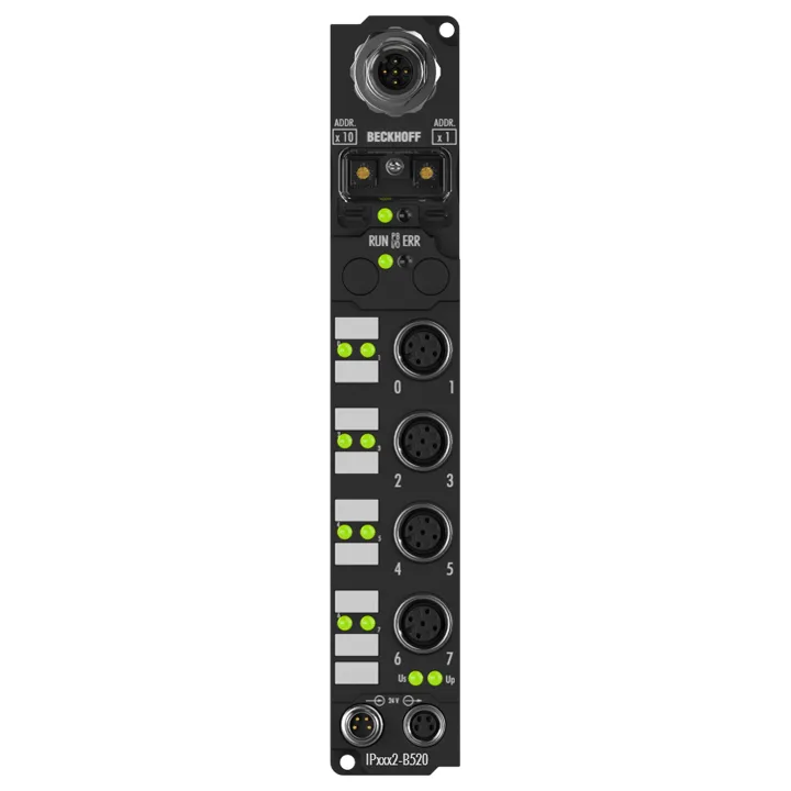Beckhoff IP1002-B520 Fieldbus Box, 8-channel digital input, DeviceNet, 24 V DC, 3 ms, M12