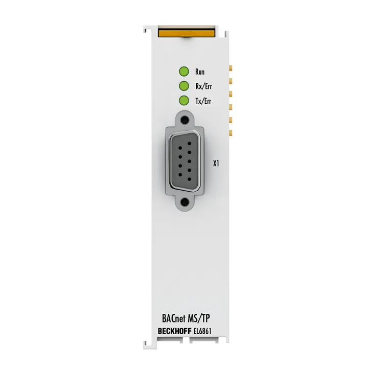 Beckhoff EL6861 EtherCAT Terminal, 1-channel communication interface, BACnet-MS/TP, RS485, D-sub