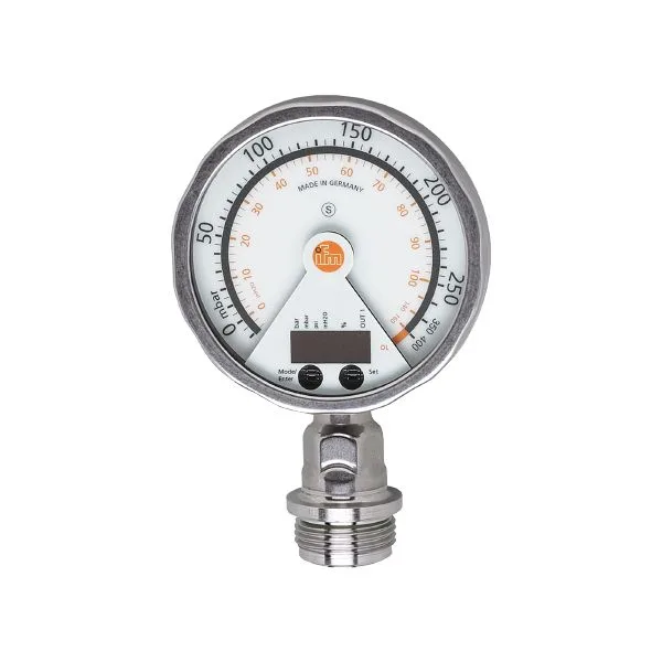 IFM PG-,25BREA01-MFRKG/US/      /P Analog göstergeli düz diyaframlı basınç sensörü