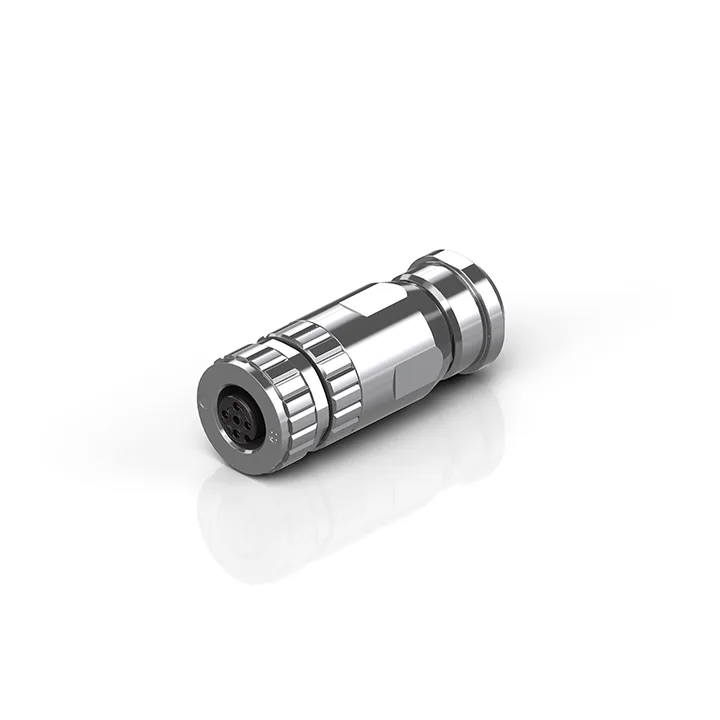 Beckhoff ZS1090-1007 M8 socket field assembly, Ethernet/EtherCAT, IP67, shielded