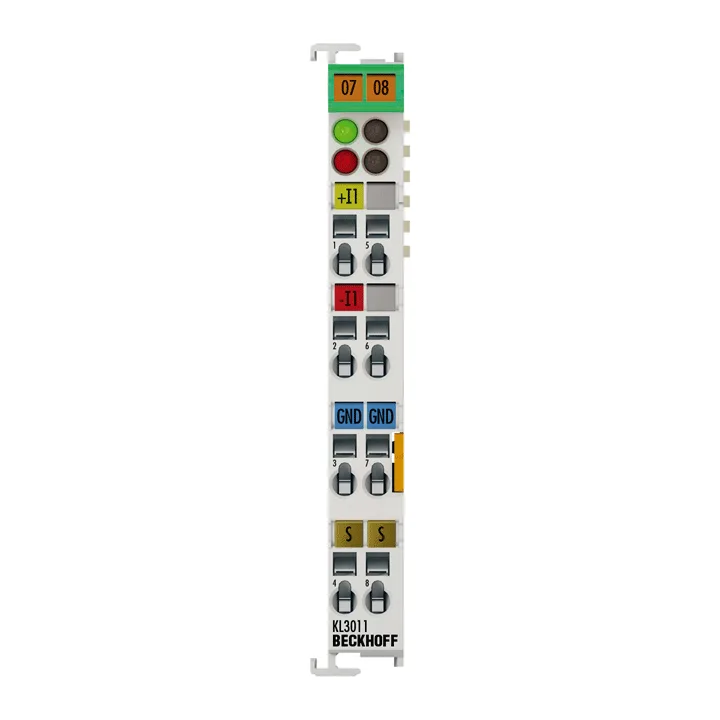Beckhoff KL3011 Bus Terminal, 1-channel analog input, current, 0…20 mA, 12 bit, differential