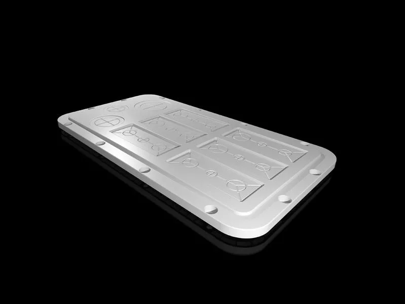 Rittal SZ 2566.200 SZ plastik kablo giriş plakaları, AX için, kablo geçişi için, modüler, ön kabartmalı, GD: 401x221 mm, boy 6 kablo giriş plakaları için