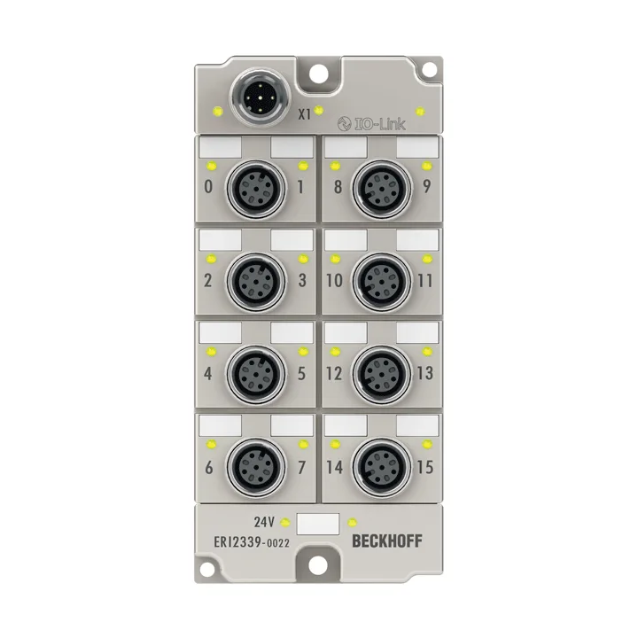 Beckhoff ERI2339-0022 IO-Link box, 16-channel digital combi, 24 V DC, 3 ms, 05 A, M12, zinc die-cast