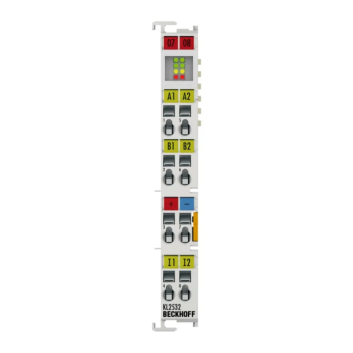 Beckhoff KL2532 Bus Terminal, 2-channel motion interface, DC motor, 24 V DC, 1 A