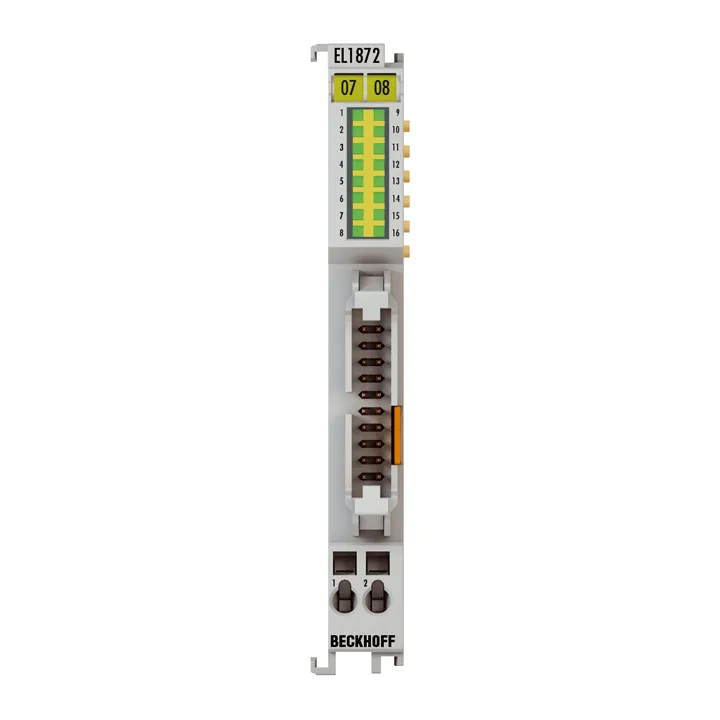 Beckhoff EL1872-0010 EtherCAT Terminal, 16-channel digital input, 24 V DC, 10 µs, ground switching, flat-ribbon cable