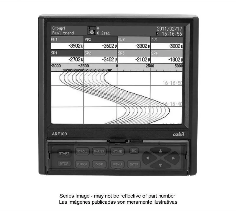 Azbil ARF100 Series | Paperless Recorder (6/12 channels)