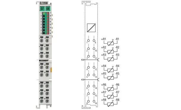 BECKHOFF EL3208 8-Channel Input Terminal
