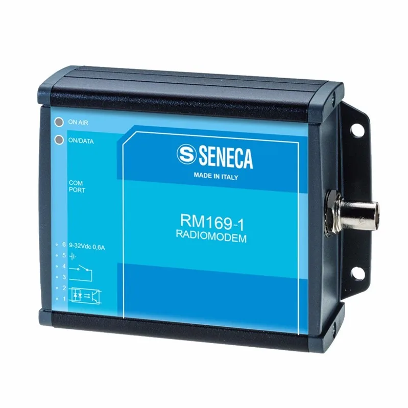 Seneca RM169-1 Radiomodem 169MHz, RS232/RS485 interface and complies with Directive 2014/53/EU (RED)