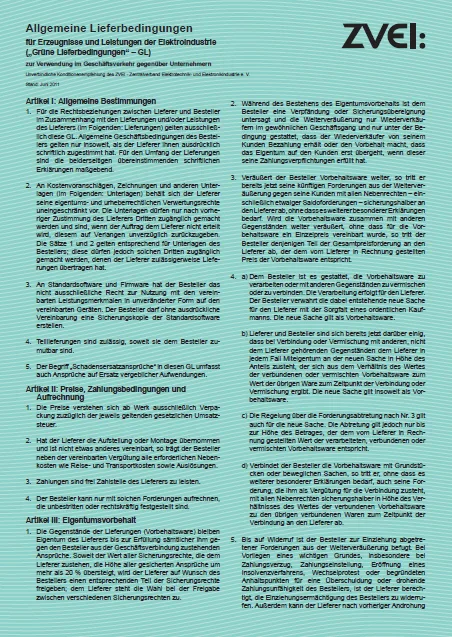 Schmersal General delivery conditions