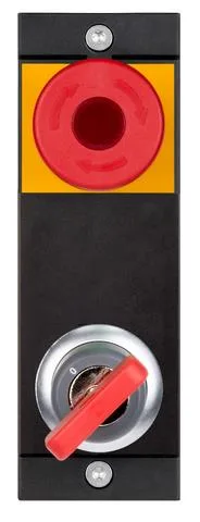 Euchner MSM-1-P-CA-B000W0-I8-168644 Submodule MSM-1-P (illuminated emergency stop, 1 key-operated rotary switch, form V)