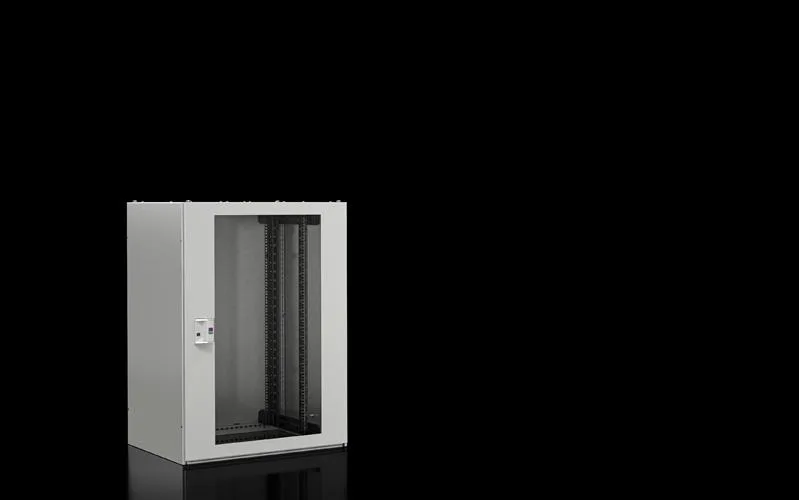 Rittal TX 7888.718 TX CableNet, cam kapılı, tavan plakalı, yan paneller, 19" profil raylı, sökülebilir pano, GYD: 800x1200x800 mm, RAL 7035