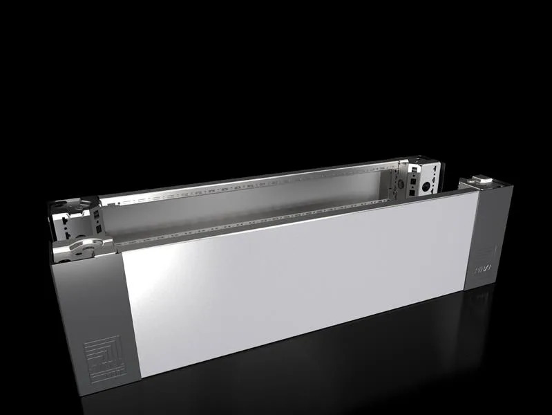 Rittal VX 8620.061 Baza kaplamasıyla VX baza köşe parçası, ön ve arka, Y: 200 mm, G: 800 mm, paslanmaz çelik, 14301