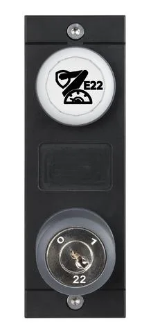 Euchner MSM-1-P-CA-LQY-H8-166861 Submodule MSM-1-P (White cover for indicators, slide-in label, key-operated rotary switch E22)
