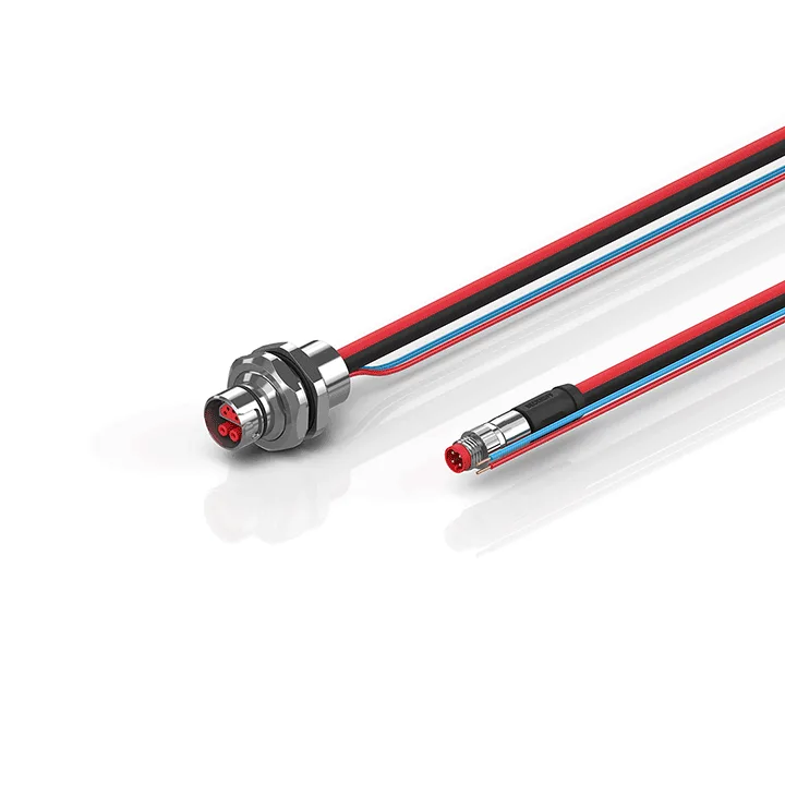 Beckhoff ZK7102-AC00-0xxx B12, ECP cable, PUR, 2 x 075 mm² + (1 x 4 x AWG22), drag chain suitable, key 1 (24 V DC)