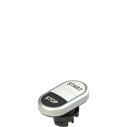 Pizzato E2 1PDRL9AAAN Double lower flush pushbutton, with marking