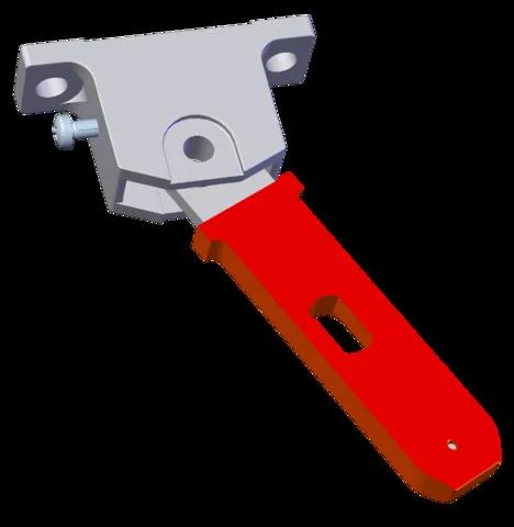 Euchner RADIUSBETAETIGER-Z-R-C2194 Hinged actuator, right, for safety switches NZVZ, NZVZVS and TZ