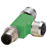 Pepperl+Fuchs V15S-TEE-V15 T-Splitter M12 socket to M12 plug / M12 socket 5-pin A-coded