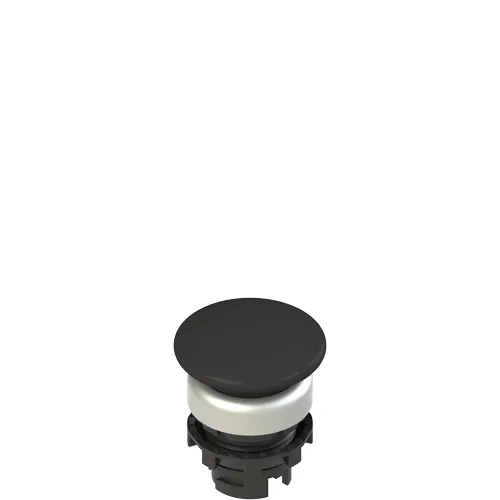 Pizzato E2 1PU2F1490 Spring-return black mushroom pushbutton