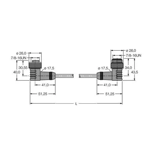 Turck WKM52-2-WSM52