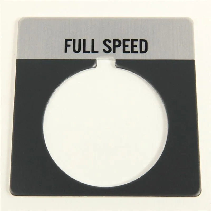Allen Bradley 800T-X509 30mm 800T FULL SPEED Legend Plate