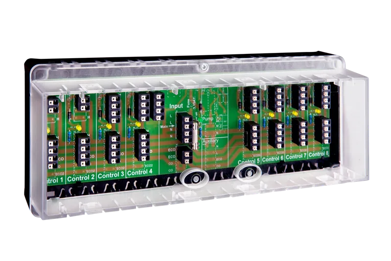Alre VOOPL-318.178 Terminal strip, max 8 room thermostats and 16 valve actuators, IP20